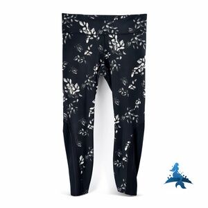 1283 UNDER ARMOUR Compression Leggings – LG – Black Floral